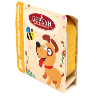 Корм влажный для собак BERKLEY №3 филе индейки с кальмаром в желе (100 г)