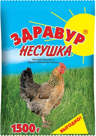 Кормовая добавка для кур ЗДРАВУР НЕСУШКА (1500 г)