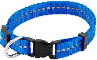 Ошейник для собак SAIVAL Рефлекс светоотражающий синий (XXS/10мм/20см)