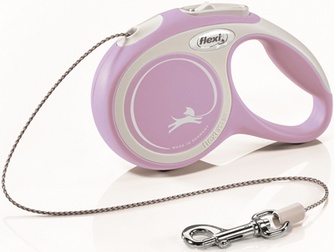 Рулетка для собак до 8 кг FLEXI New comfort розовая (XS/3 м)
