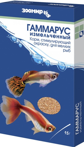 Корм для рыб ЗООМИР Гаммарус измельченный (15 г)