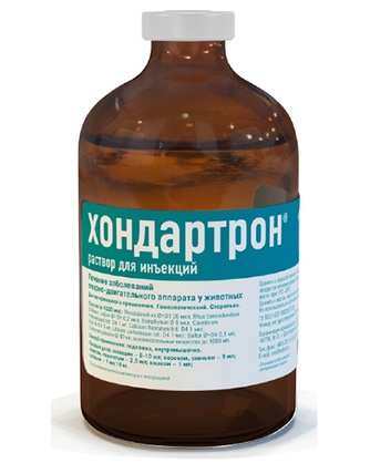 Раствор для животных ХОНДАРТРОН для лечения заболеваний опорно-двигательного аппарата (100 мл)