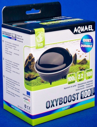 Компрессор для аквариумной воды AQUAEL Oxyboost 100 plus одноканальный (100 л/ч)