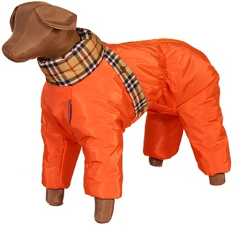 Комбинезон синтепон для собак породы гриффон ТУЗИК девочка (29см)