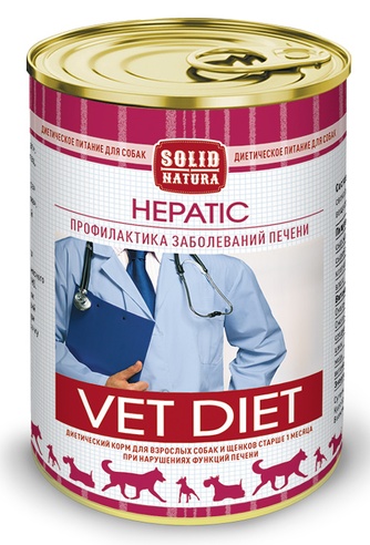 Корм сухой для собак SOLID NATURA Vet Hepatic при нарушениях функции печени (340 г)