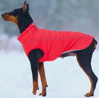 Жилет зимний для собак OSSO Fashion Аляска красный (р.25)