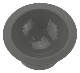 Миска для животных IDEA Сфера, цвет графитовый (0,2 л)