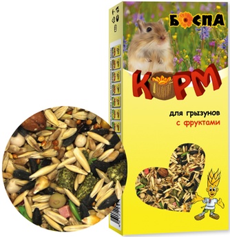 Корм для грызунов БОСПА с фруктами (500 г)