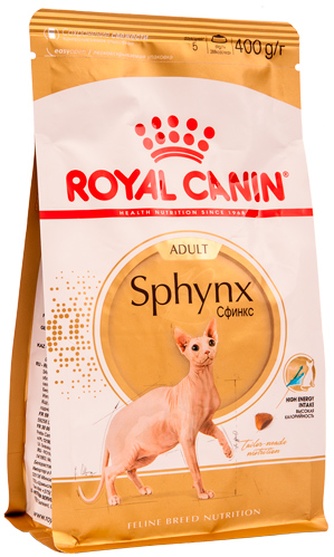 Корм сухой для кошек ROYAL CANIN Adult Sphynx Сфинкс (0,4 кг)