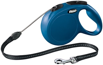 Рулетка для собак до 20 кг FLEXI New Classic синяя (М/8 м)