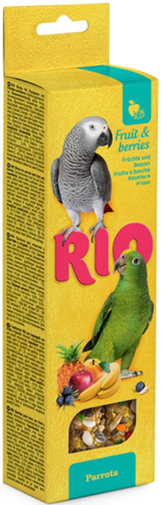 Лакомство для попугаев RIO Палочки с Фруктами и ягодами (2 шт/75 г)