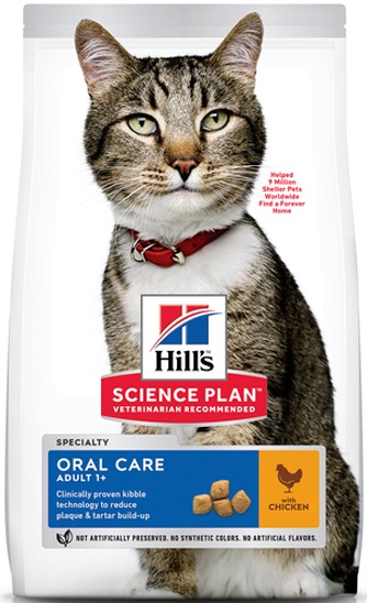 Корм сухой для кошек HILL'S Science Plan Oral Care Уход за полостью рта (1,5 кг)