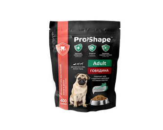 Корм сухой для собак мелких пород PROSHAPE Adult с говядиной (400 г)