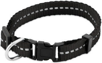 Ошейник для собак SAIVAL Рефлекс светоотражающий черный (XS/10мм/28см)