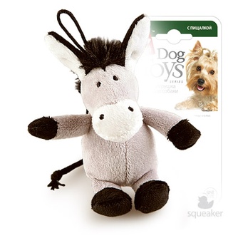 Игрушка для собак GIGWI Dog Toys Ослик с пищалкой (10 см)