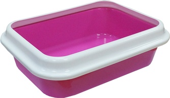 Туалет для кошек ZOOEXPRESS Leader с рамкой (46*34,5*14 см)