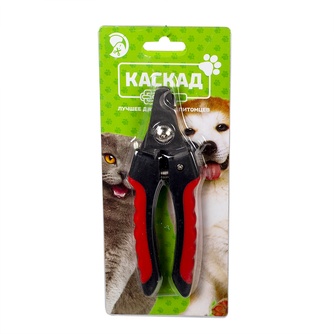 Когтерез для кошек и собак КАСКАД с прорезинненой ручкой (15 см)