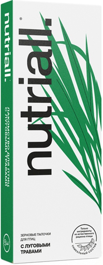 Лакомство для птиц NUTRIALL палочки с луговыми травами (2 шт/90 г)