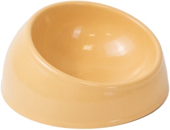 Миска для животных ZOOM Сфера Малая пластиковая бежевая (200 мл)