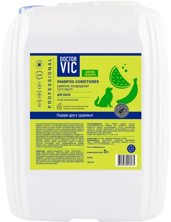 Шампунь для собак DOCTOR VIC Tutti frutti (5 л)