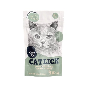 Лакомство для кошек KITTY JOY Крем-пюре с тунцом и курицей (4 шт/15 г)