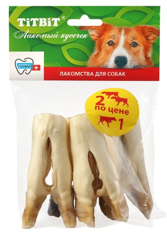 Лакомство для собак мелких пород TITBIT Лакомый кусочек Копытце баранье (2 шт)