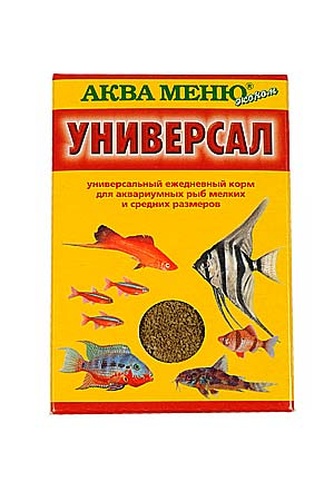 Корм для рыб мелких и средних размеров АКВА МЕНЮ Универсал (30 г)