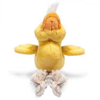Игрушка для собак GIGWI Dog Toys Утка с пищалкой, желтая (15 см)