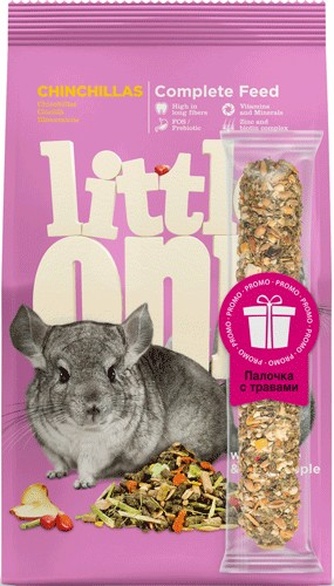 Набор Литтл Уан: 31072_6304 Корм для шиншилл 900 г + Палочка 50 г