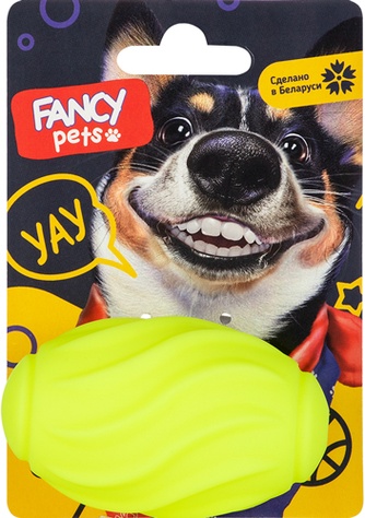 Игрушка для собак FANCY PETS Мячик волнистик (8,5 см*5 см)