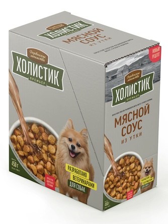Лакомство для собак ДЕРЕВЕНСКИЕ ЛАКОМСТВА Холистик Премьер мясной соус из утки (90 г)