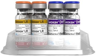 Вакцина для собак BIOVETA Биокан DHPPi+LR против чумы, аденовироза, инфекционного гепатита, парвовироза, парагриппа, лептоспироза и бешенства (1 мл)