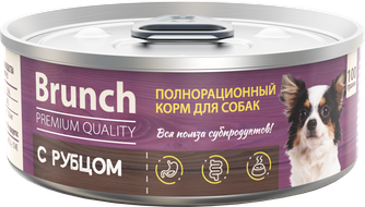 Корм влажный для собак BRUNCH с рубцом (100 г)