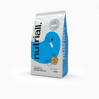 Корм сухой для волнистых попугаев NUTRIALL с фруктами (900 г)
