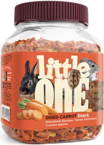 Лакомство для грызунов LITTLE ONE Сушеная морковь (200 г)