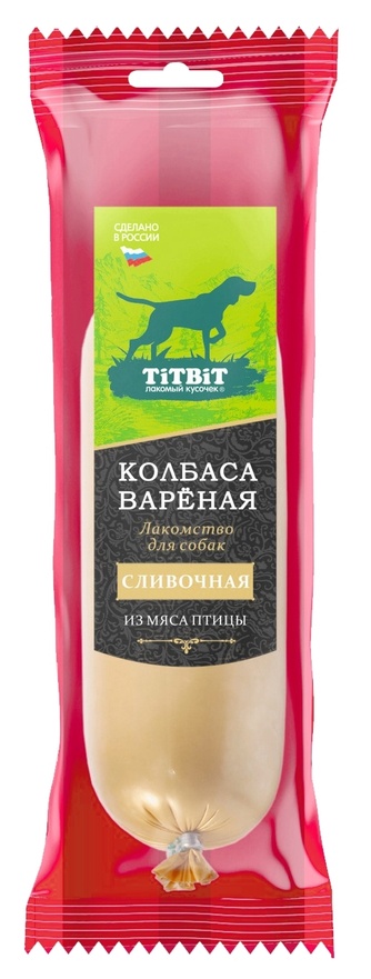 Лакомство для собак TITBIT лакомый кусочек колбаса с птицей (150 г)