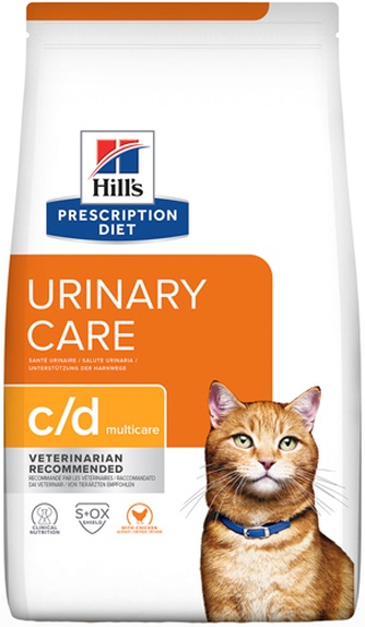 Корм сухой для кошек HILLS Prescription Diet c/d Multicare Urinary Care профилактика МКБ струвиты с курицей (0,4 кг)