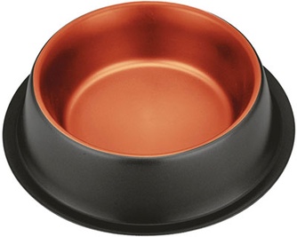 Миска для кошек и собак Triol Лофт интерьерная на силиконовой резинке металлическая (0,45 л)