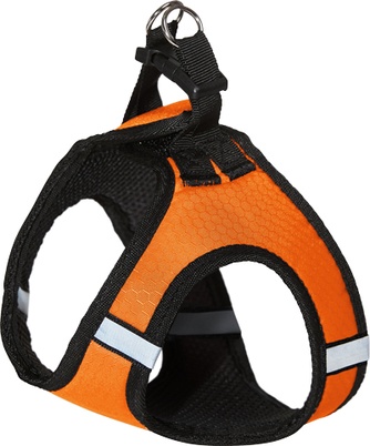 Шлейка-жилетка для собак SAIVAL Соты №4 оранжевая (S/38см)