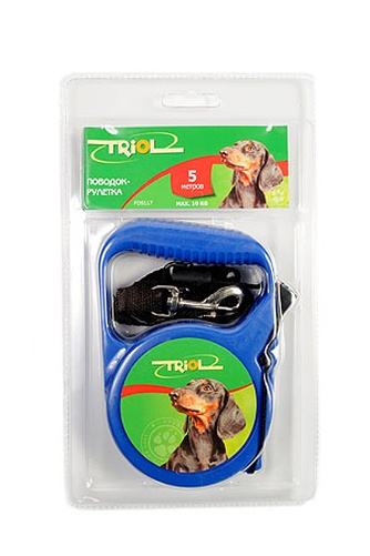 Рулетка для собак до 10 кг TRIOL (5 м)