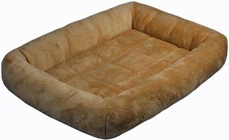 Лежак для собак ZOOM Lama прямоугольный с валиком (40*30*8 см)