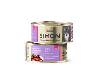 Саймон 93108 кон.д/котят паштет с Телятиной и овощами 100г
