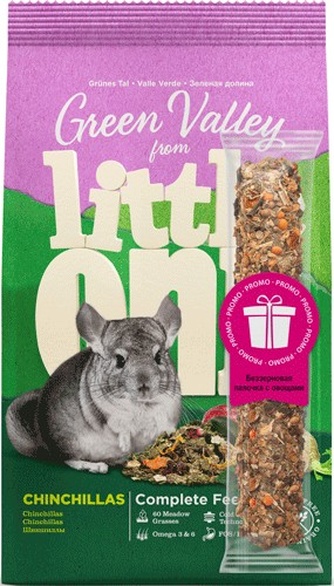 Набор Литтл Уан: 31130_6308 "Зеленая долина": Корм из разнотравья для шиншилл 750 г + Палочка 50 г