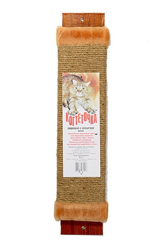 Когтеточка для кошек ПАЛАДИНКА малая с пропиткой пеньковая (61,5*11,5см)