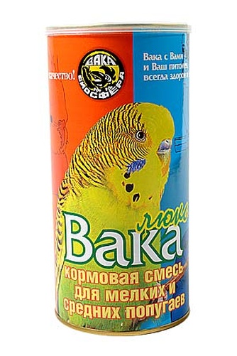 Корм для мелких и средних попугаев ВАКА Люкс (1 кг)