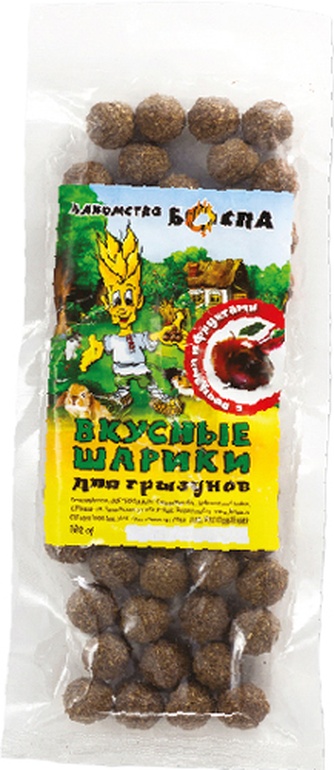 Лакомство для грызунов БОСПА Вкусные шарики с овощами и фруктами (100 г)