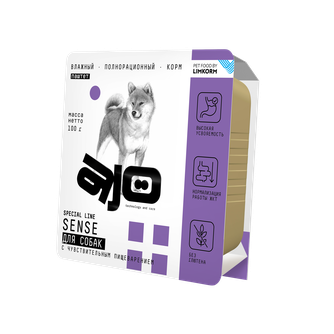 Корм влажный для собак AJO Sense с чувствительным пищеварением паштет (100 г)