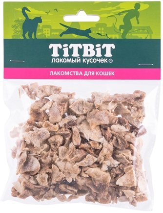 Лакомство для кошек TITBIT Лакомый кусочек Легкое баранье (10 г)