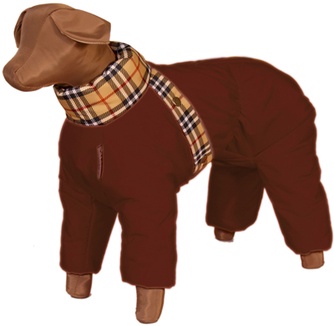 Комбинезон синтепон для собак породы далматин ТУЗИК мальчик (56см)