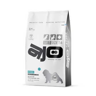 Корм сухой для собак AJO Vet Dieta Renal при хронической болезни почек (10 кг)